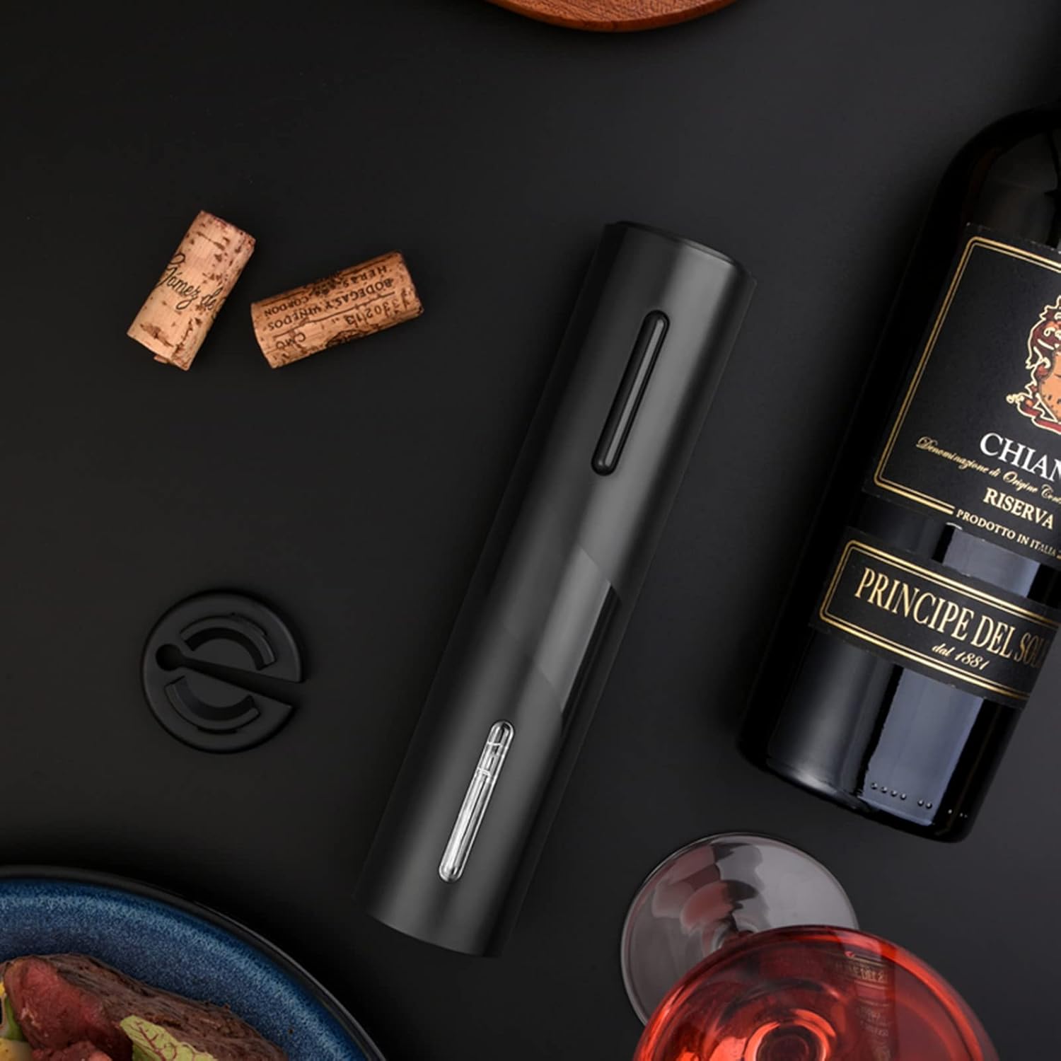 Rechargeable Electric Wine Opener | Black
